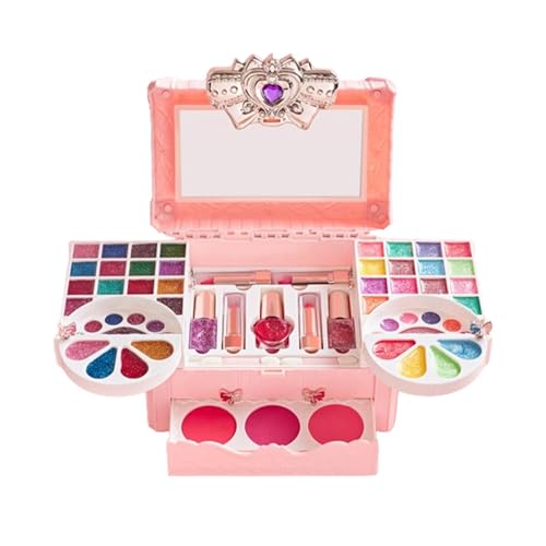 Kids Makeup Kit for Girl - Toddler Makeup Kit | Washable Make Up for Little Girls | Play Real Makeup Girls Toys | Birthday Make Up Toys | Girls Makeup Kit for Holiday, Play Makeup, Birthday
