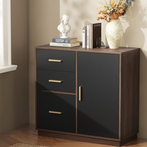 Image of ModernMate Office Storage Cabinet with 3 Drawers, Filing Cabinet for Office
