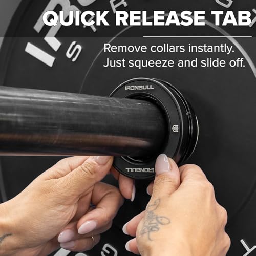 RapidGrip™ Barbell Collars – Automatic Locking Barbell Clamps for Olympic Weight Bars – Heavy Duty Barbell Clips for Gym, Weightlifting, Powerlifting & Cross Training – Quick Release, No Slip - Image 5