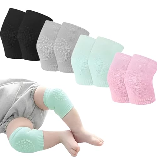WGCHAIE 4 Paar Knieschoner Baby Krabbeln, Anti-rutsch Baumwolle Babys Knieschoner Krabbelhilfe, Baby-Knieschützer zum Krabbeln, für Jungen Und Mädchen 0-24 Monate Alt WGCHAIE 4 Paar Knieschoner Baby Krabbeln, Anti-rutsch Baumwolle Babys Knieschoner Krabbelhilfe, Baby-Knieschützer zum Krabbeln, für Jungen Und Mädchen 0-24 Monate Alt