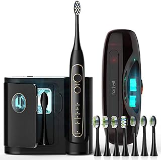 Fairywill PRO Electric Toothbrush with UV Sanitizer, Ultra-Sonic Power Whitening Toothbrush with 5