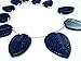LKBEADS Lapis Lazuli Carved Big Focal Leaves Shapes- 8 Inch Long Strand -Stones Measure- 10x16-18x25mm Code-HIGH-7060