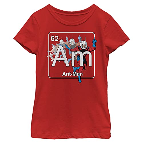 T-shirt Ant-Man Marvel fille rouge grand format vêtement manches courtes col rond