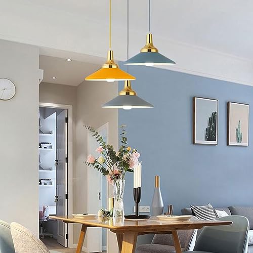 Lámpara colgante moderna de aluminio y metal con acabado artesanal retro para cafeterías 6