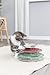 TRIXIE Catch the Balls Katzenspielzeug - drei Ebenen mit je einem Ball - regt zum Spielen an - grau/grün/rot - ø 25 × 13 cm - 41345
