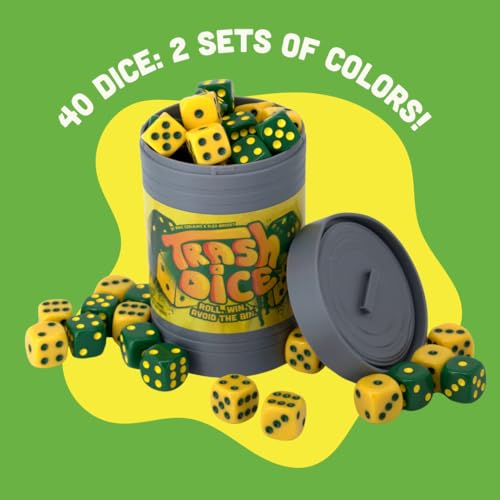 image for Big Discoveries Trash Dice - Fast-Paced Family Dice Game | Exciting 2-