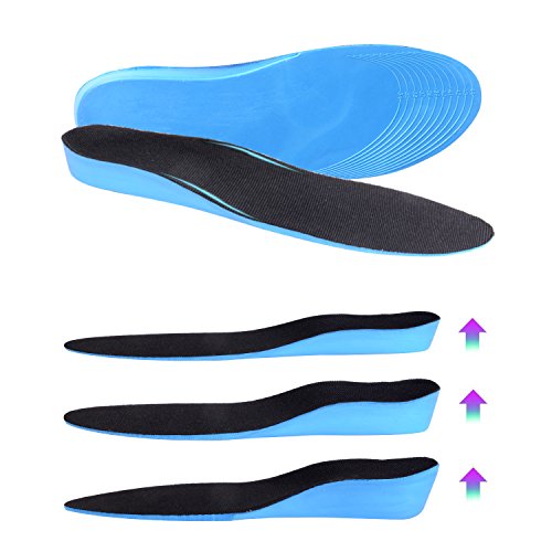 ELEFT Ultra Thin Men's Women's Height Increase Elevator Shoes Insoles, Heel Lifts 1cm up 0.4 inch Taller 1 Pair