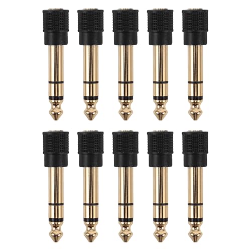 Adaptador de micrófono 35 MM hembra a 635 MM macho conector audio amplificador
