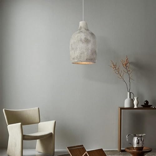 Chandelier cuisine rétro en béton et résine résolvant le manque de style