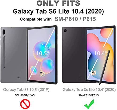 Maxgood Capa Smart Case Compatível Samsung Galaxy Tab S6 Lite 10.4'' P615 P610 C/Suporte, Leve, PU