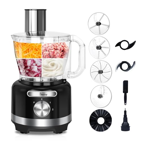 Davivy 16-Cup Food Processor – 9-in-1 Multifunction (3.8L/128oz) Full Size