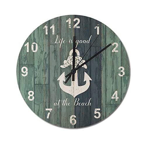 Horloge murale plage rustique pour raviver un mur vide