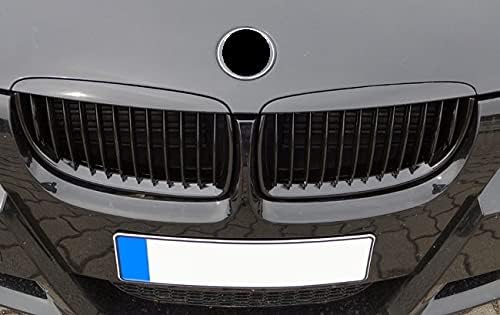 Fits For BMW 3 Series E90 E91 Saloon Touring Gloss Black Grills Front Grill 05-08