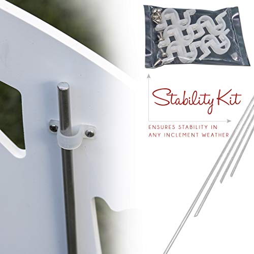 Outdoor Nativity Scene - Holy Family Yard Nativity Set. Made in USA, Durable Materials, Simple Assembly, Compact Storage. White. Solid Plastic.