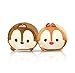 2 Pcs Set Chip and Dale Plush Travel Pillow Stackable Long Cushion for Long Flight car Ride Cruise
