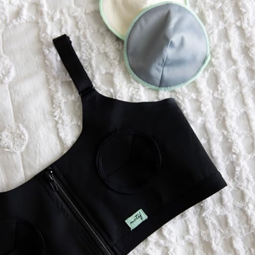 Motif Medical Pumping Bra, Size Large – Plus, Black, Works with Luna, Duo, Twist, and More