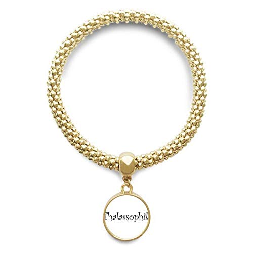 Pendentif chaîne thalassophile et bracelet d'or ronde, le cadeau idéal