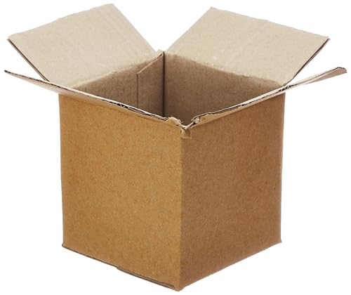 Image of BonKaso 3 Ply Corrugated Boxes for Packaging | 4 inchx4 inchx4 inch (Pack of 10) | Brown Cardboard Packing Boxes for Shipping, Moving & Storage | Carton Boxes for Courier & Goods Transportation