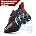 Uerymit Kids Shoes Fashion Casual Non Slip Boys Tennis Shoes Running Gym Golf Athletic Sneakers for Boys Girls Black Red Little Kid Size 13, 1 Pair