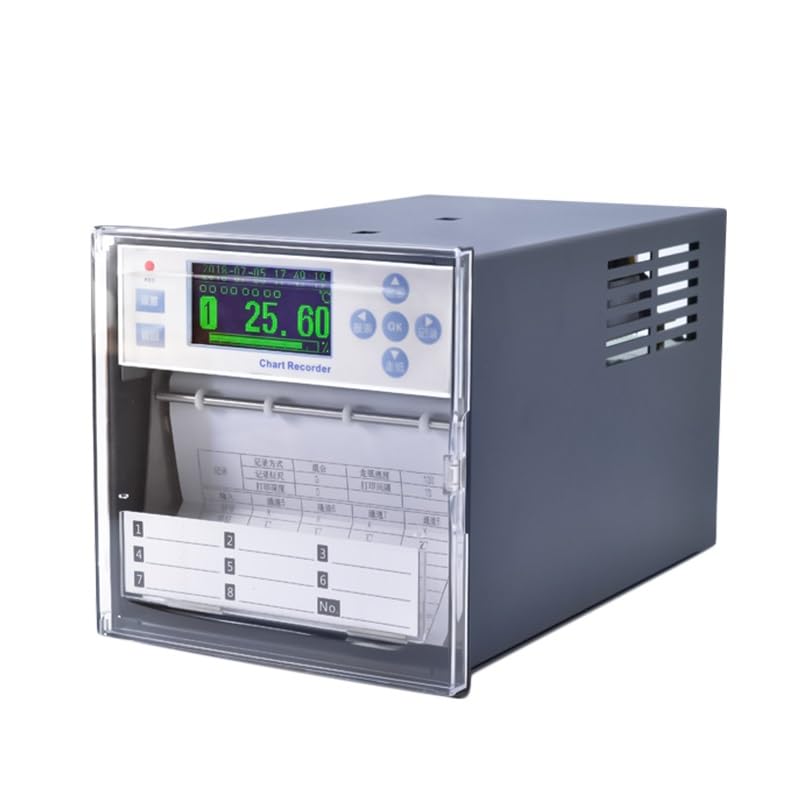 8-Channel Industrial Data Recorder, Real-Time Curve Data Logger for Temperature, Pressure, Humidity, Current & Voltage