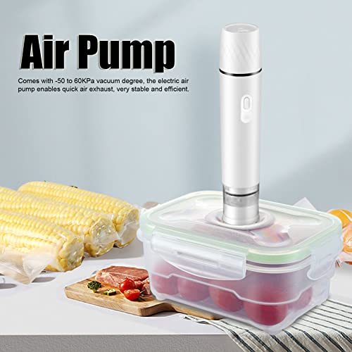 Eujgoov Sellador Al Vacío, Bomba de Mano para Bolsas de Vacío, Bomba de Vacío Manual, Bomba de Aire Eléctrica, Máquina de Sellado Al Vacío de Alimentos
