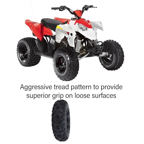 4.10-6 Vorderreifen und Felge und 12-mm-Rad 4.10x6 410-6 Tubeless-Reifen für ATV Quad Mini Bike Scooter Rasenmäher 4-Rad Drift Trike Schneefräse