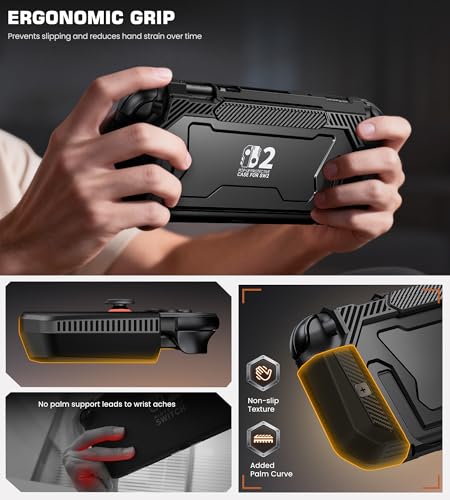 Image of NinABXY Dockable Case for Nintendo Switch 2,[Exclusive Pop-up Joy-Con Quick Release][Military-Grade Protection][Stand Compatible] Switch 2 Protective Case with Ergonomic Grip, Hard PC Shell for Switch 2