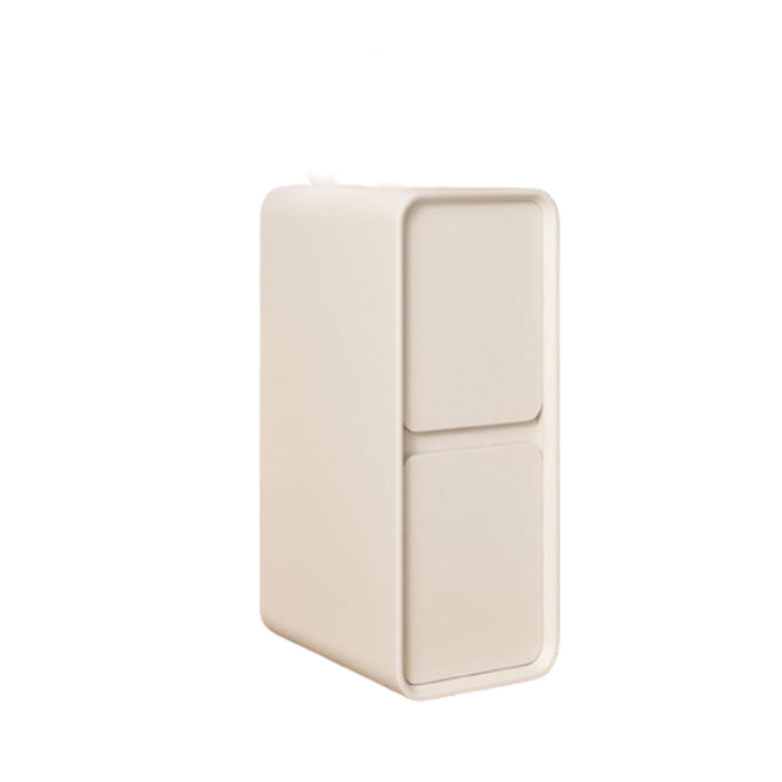 Mesita de noche de madera con cajón extraíble, diseño delgado para dormitorio, mesita de noche rosa, armario, sofá, mesa auxiliar, mesa de salón, muebles de 30 cm de ancho, color blanco, 30 cm