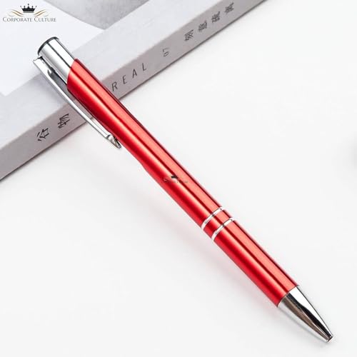 Image of KRYPTAR Personalized Maroon Metal Ballpoint Pen | Custom Name Engraved StylePan2 Writing Pen | Office Stationery for Professionals (Pack of 1)