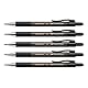 Faber-Castell 205204 - Druckbleistift Grip Matic schwarz, 5 Stück, Härtegrad B, Mine 0,5 mm, inkl. Radierer