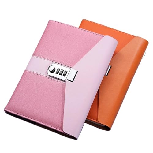 Carnet mot passe bloc-notes bleu de 200 pages pour journal intime