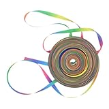 NOLITOY グラデーションカラーリボン 両面彩虹包装テープ 手作り用リボン ラッピング パーティー装飾 誕生日 結婚式 バルーン飾り