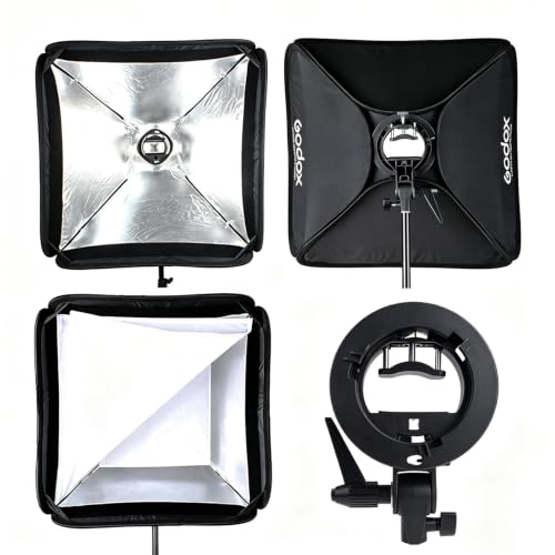 Godox Softbox 32"x32"/80x80cm with S-Type Speedlite Bracket & Bag