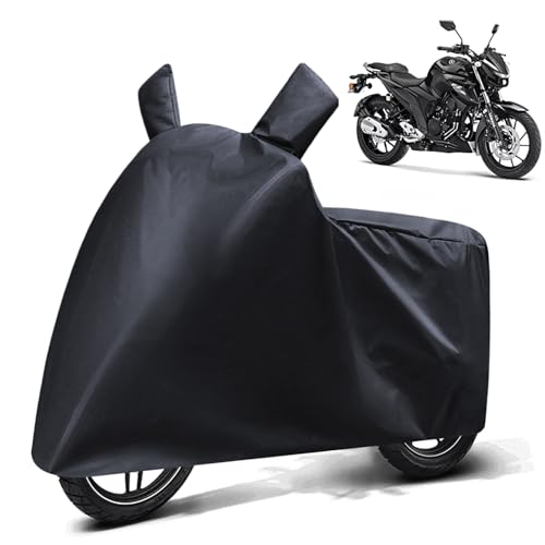 Image of FABTEC Waterproof Bike Body Cover Compatible with Yamaha Fz 25, A2 (Black)