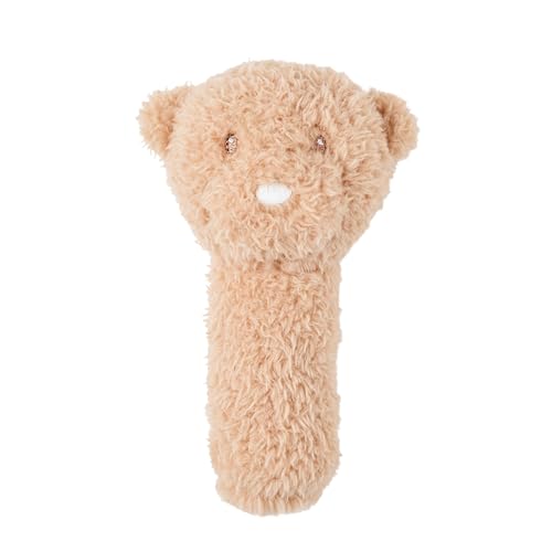 Nattou Doudou Hochet en Polyester, Ours, env. 14 cm, Teddy, Brun Clair