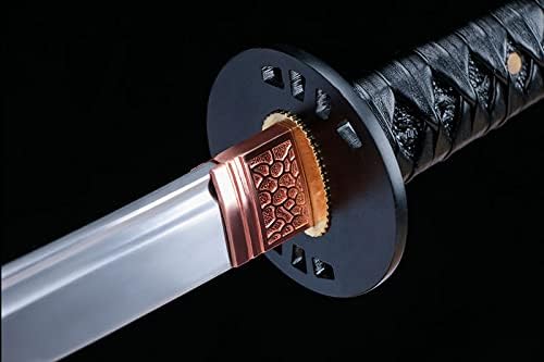 Miniatura 8 de Zhmyyxgs - Katanas para Kill Bill con tema de película, espadas japonesas 1045 de acero al carbono hechas a mano, afeitadora afilada de poliuretano