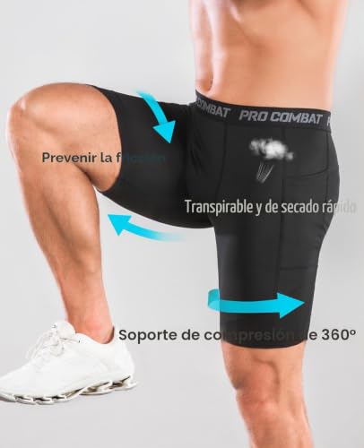 Mallas cortas hombre transpirables de secado rápido Niksa para gimnasio 3