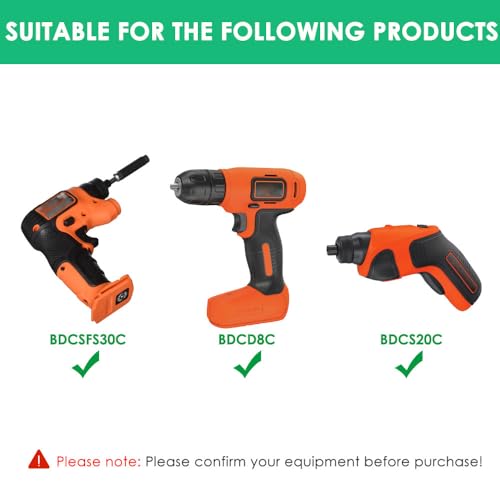 Mrgru USB Charger for 90627870-01 Hand Drill Compatible with Black and Decker BDCSFS30C BDCSFS30C-CA BDCS20C BDCS50C BDCD8C Power Supply Adapter - Thumbnail 2