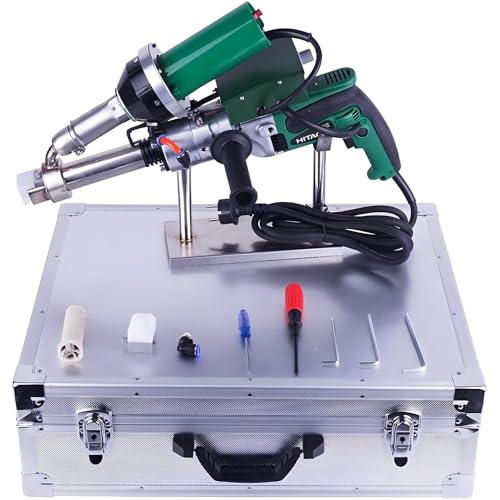 XCSCUK 1600W Hand Extrusion Welder Gun, PVC Pipe Welding Machine, Dual Heating Hot Air Plastic Welder Gun, For Welding HDPE PP Pipe
