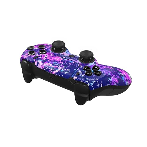 Image of Custom Controllerzz Custom Wireless Controller Compatible with PS5 - Multiple Designs Available (Purple Chaos)