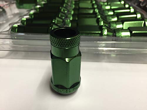 Tuercas M12 x 1,5 Japón Racing de acero forjado verde para evitar vibraciones en llanta 2