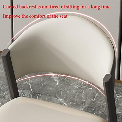 Chaise de vanité pour chambre à coucher en cuir ergonomique
