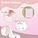 1000 Pcs Pink Bow Thank You Stickers Coquette Bowknot Adhesive Label Roll for Envelope Sealing Wedding Baby Shower, 1.5 in