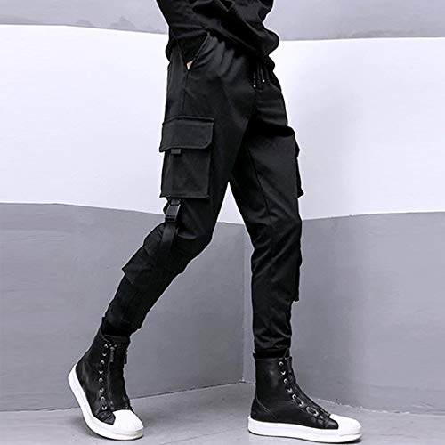 Calça de corrida masculina Aelfric Eden com vários bolsos para uso ao ar livre, moda casual, calça d