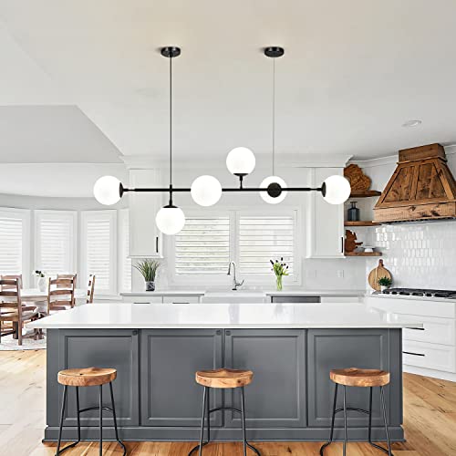 Image of KCO Lighting Replacement Glass Globe Shade,Modern White Lampshade Glass Accessories for Pendant Wall Sconces (White)