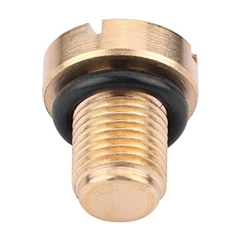 e46 bleed screw + Coolant Expansion Tank Bleeder Screw Drain Screw Radiator Expansion Tank and Rubber O-ring Solid Billet Brass for E30 E36 E31 E34 E46 E39 E38 Cover