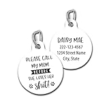 Personalized Custom Dog Tag Funny Pet Id Tag Call My Mom Before She Loses Her Shit