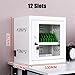 Lockable Cell Phone Charging Station - 12-Slot Mobile Phone Locker & Charger for Secure, Organized Charging Solution in Offices, Schools, and Public Spaces