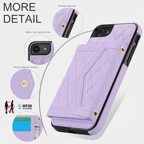 Coque iPhone 7 Plus et 8 Plus Étui Portefeuille Asuwish
