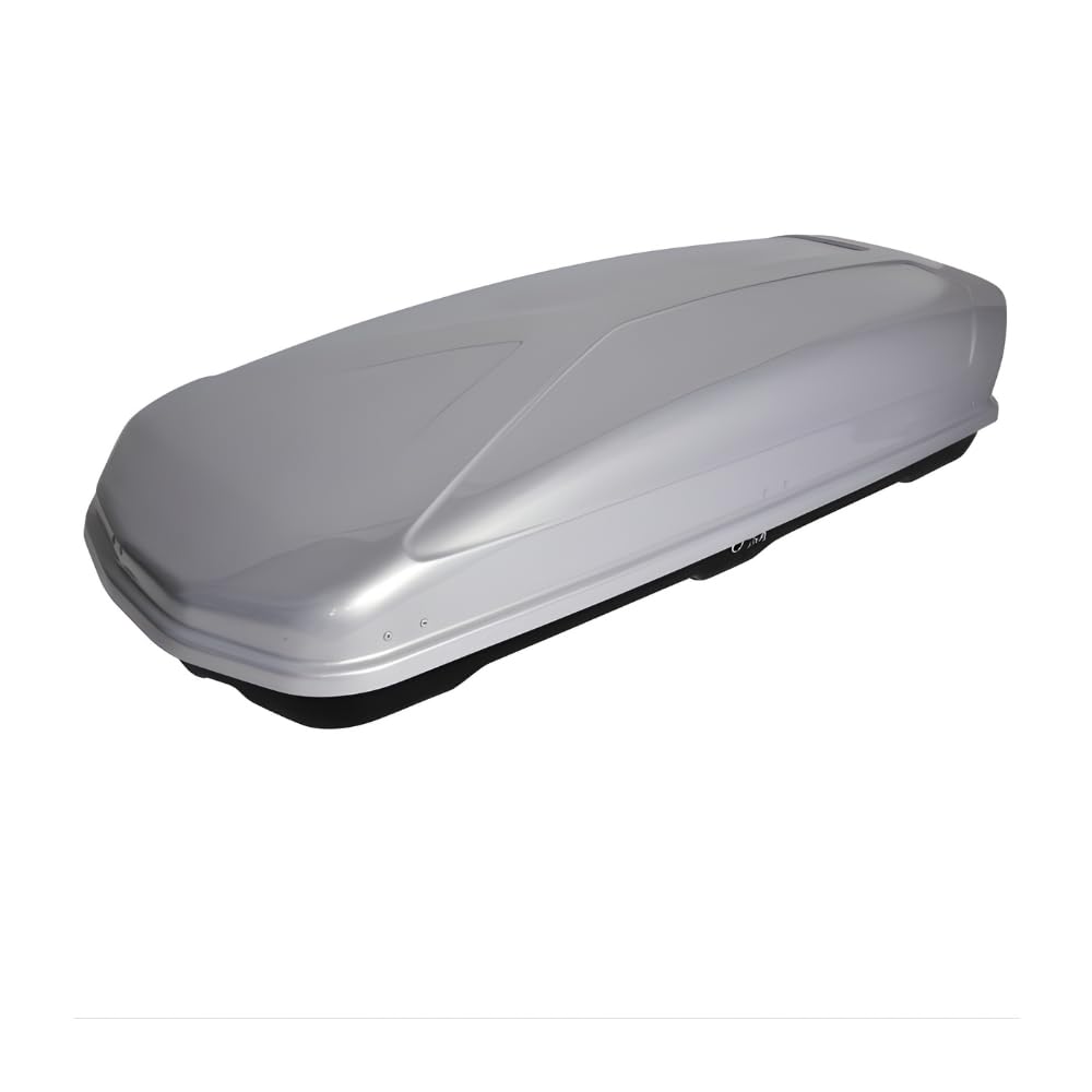 Roof Box Glossy Gray Farad Koral 480L – 75 Kg Load, 5-Year Protection, Double Side Opening, Waterproof Hard Top, Versatile Capacity, Skis & Cargo, Lockable, Aerodynamic.-image-14